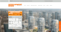 Desktop Screenshot of developmentnews.cz